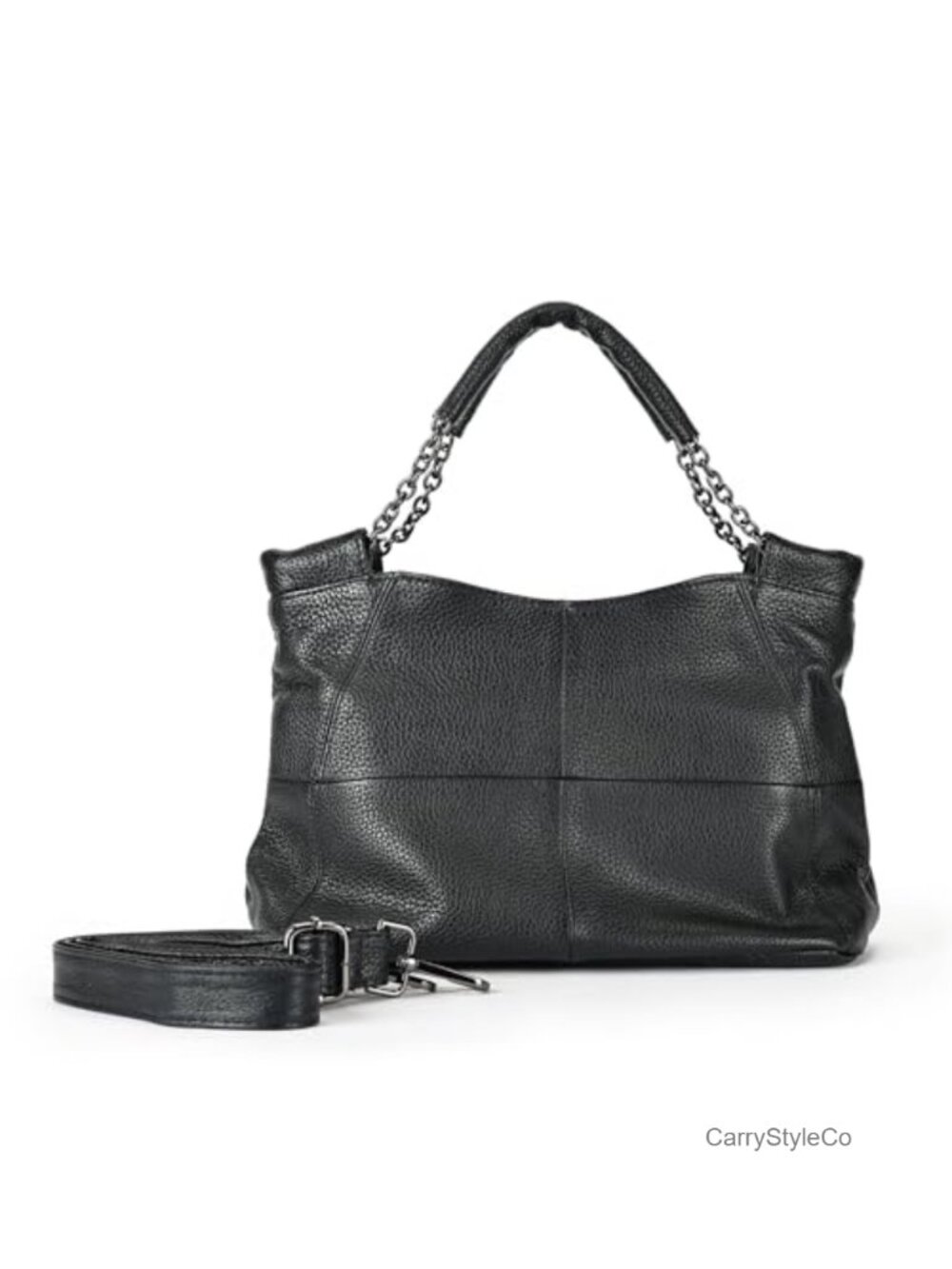 Genuine Leather Hobo Handbag Adjustable Crossbody Shoulder Bag